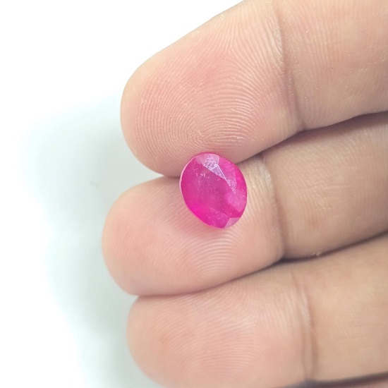 Natural Ruby (Manik) Gemstone – Certified Red Stone Natural Ruby (Manik) Gemstone – Certified Red Stone